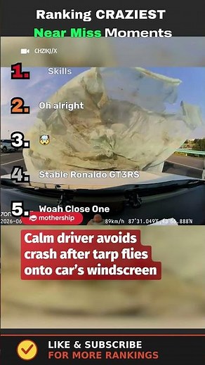 Ranking CRAZIEST Near Miss Moments! #1 Is INSANE! 😳 #closecall #nearmiss #viral