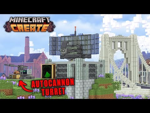 Defending My Colony With RADAR Autocannons in Create Mod