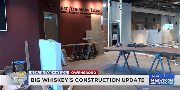 Construction nearly complete on ‘Big Whisky’s’ in Owensboro