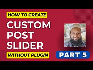 How To Create Custom Post Type Slider In Wordpress Without Plugin