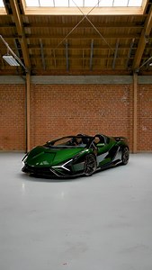 Now available: 1 of only 19 Lamborghini Sián Roadsters ever built—an ultra-rare open-top V12 masterpiece in ‘Verde Ermes’ with an Ad Personam ‘Terra California’ interior, exclusively at @lamborghinibeverlyhills & @ogaracoach. #Lamborghini #Sian #Roadster #1of19 #AdPersonam #VerdeErmes | O'Gara Coach