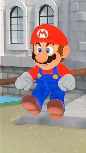 Mario does BLJ Jumping #mario #mario64 #supermario64 #blj #animation #blenderanimation #shorts#short