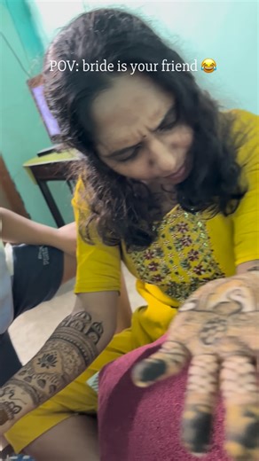 Bridal Henna Kerala on Instagram: "Bride is your friend, the whole process was chaos and fun 🤣💃"