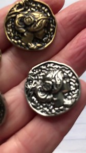 Cameo Design Metal Shank Buttons 18mm and 23mm - Etsy UK
