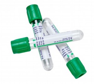 Tubo BD Vacutainer® Plus com tampa Verde Heparina de Sódio 10mL