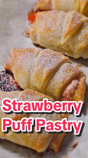 Delicious Strawberry Cream Cheese Puff Pastry