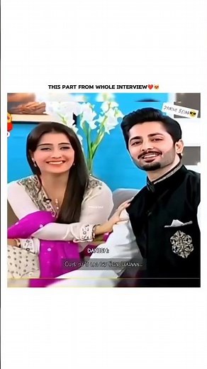 Danish taimoor and ayeza khan interview video 💖🥰🥰💖