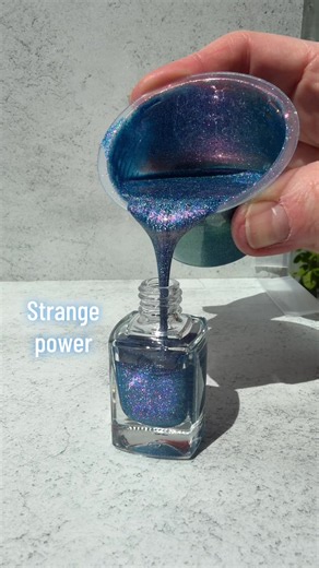 Strange power — Sparkly holo nail polish review