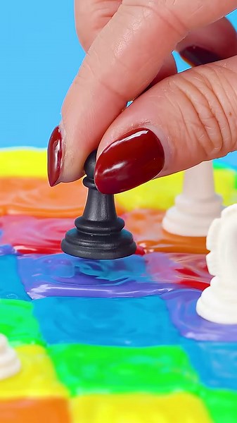 colorful chess cake decoration tutorial