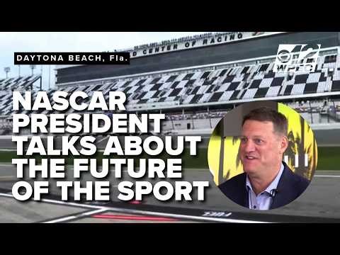 FULL INTERVIEW: NASCAR president talks drivers, race cars, and Daytona 500 pressure
