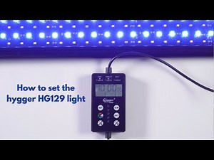 How to set the 3 modes of hygger HG129 light?