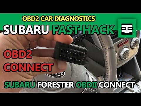 Subaru Hack Tutorial: How to connect OBD2 car diagnostics? OBD2 port location - SIXTOL SX1 Wifi