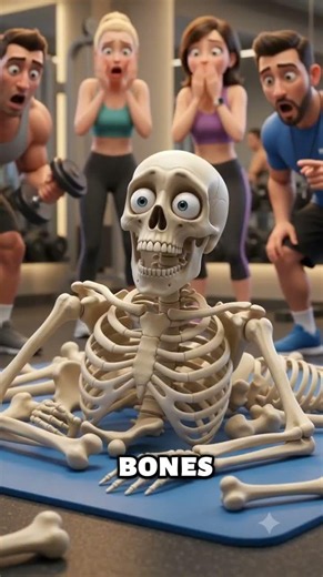 Skeleton Goes to the Gym 😂😂😂 #facts #viralvideo #history #science #sketchcomedychannel #survival