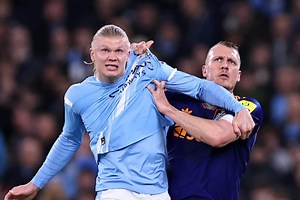 The anatomy of an Erling Haaland duel: Shirt pulls, sly kicks, off-the-ball barges and trash talk