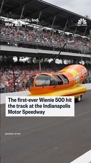 The first-ever Wienie 500 hit the track at the Indianapolis Motor Speedway