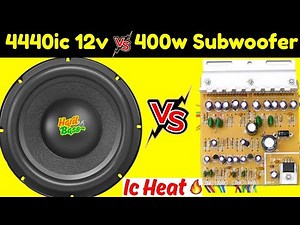Subwoofer by Hydra 10" vs 4440ic 12v Board || By TAH Electronics.