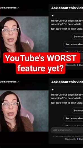YouTube's AI has gone too far! WORST YouTube update OAT??? #youtube #youtubeupdate #ai #youtubeai