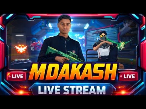 🔴free fire live streamMd Akash is live ফ্রী ফায়ার লাইভ স্ট্রিম 😁😁#FREE FIRE#ফ্রী ফায়ার,#FreeFireL