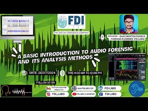 A Basic Introduction to Audio Forensics and it's Analysis Methods