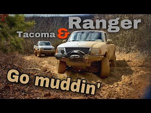 Ranger and Tacoma find the muddiest location in Vinton county #toyota #tacoma #ford #ranger #4x4