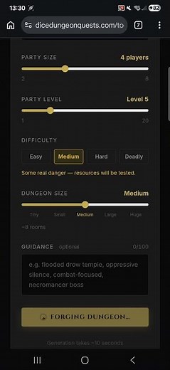 Your next D&D Encounter in 30 seconds.