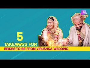 What Brides Can Learn From Anushka Sharma | Virushka Wedding Details |
