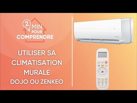 Comment utiliser ma télécommande avec un climatiseur mural Atlantic R32 gamme DOJO ou ZENKEO ?