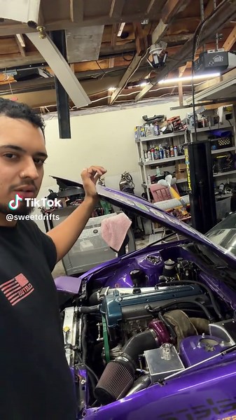 Someone sell me a new Vented hood, mine is clapped 😩😩😩 #s13 #s13hatch #2jz #drift #viral