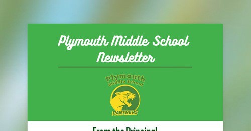 Plymouth Middle School Newsletter