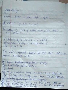 A pi bond is the result of the:    A) overlap of two s orbital... | Filo