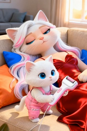 El travieso gato: una divertida caricatura