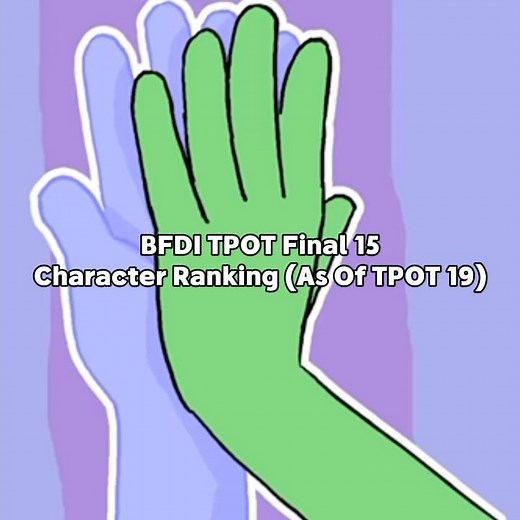 BFDI TPOT Final 15 Character Ranking (As Of TPOT 19) #bfdi #battlefordreamisland #shorts