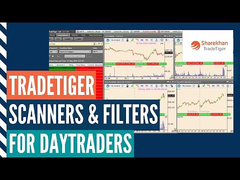 Sharekhan TradeTiger scanners and Filters for intraday traders and swing traders |Tradetiger demo