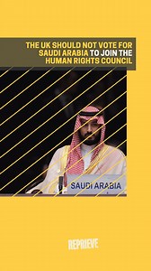Saudi Arabia aims to join the United Nations Human Rights Council… This council is known for the “promotion and protection of all human rights around the globe”. So, isn’t it ironic – don’t you think? That one of the world’s most prolific executioners would like to become a defender against abuses they themselves commit? 🤔 Email your MP today to urge the UK Government not to vote for Saudi Arabia in the Council elections ➡️ https://secure.reprieve.org/page/156275/action/1?ea.tracking.id=Faceboo