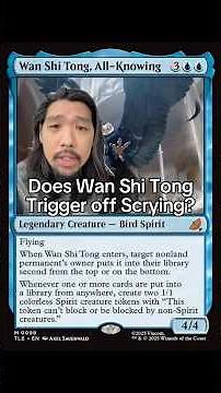 Does Wan Shi Tong Work With Scry? #mtg