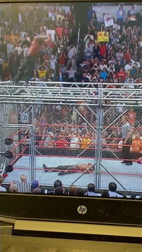 WWE:Matt Hardy Hits a Diving Leg Drop