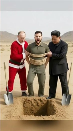 Santa Trump Saves Zelensky from Santa Putin & Kim! #putin #zelensky