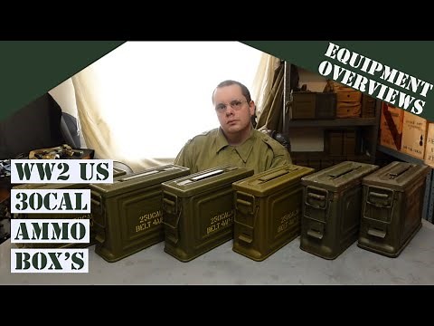 WW2 US M1 30cal ammo box
