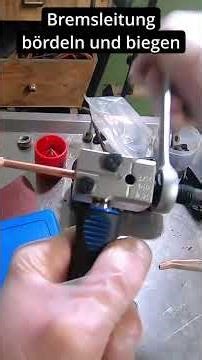 Bremsleitung bördeln und biegen #automobile #diy #tutorial #tools #deutsch #mechanic #shorts