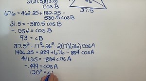 Use the figure to solve triangle A B C . Round lengths of sides to the nearest tenth and angle measures to the nearest degree. | Numerade