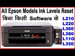 Epson L210 It is Time to Reset the ink Levels | Epson L210 L220 L360 L365 L380 ink level resetter |