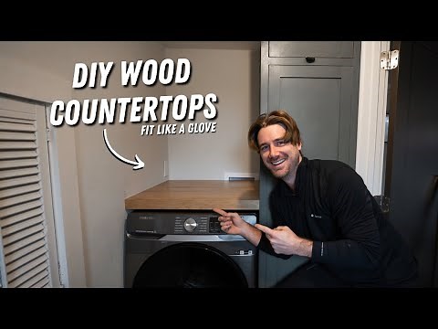How to build washer/dryer countertops || Laundry Room Makeover (pt. 4)