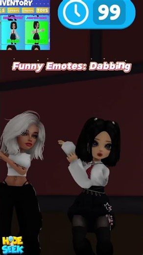They Still DAB?! 🤣 This Emote is TOO CUTE in Roblox Hide and Seek! #roblox #megahideandseek