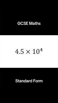 How to convert numbers into standard form #StandardForm #GCSEMaths #MathsRevision #math #Mathsquared