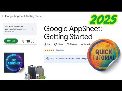 Google AppSheet: Getting Started |GSP883 | [2025] Google Cloud Arcade #qwiklabs #qwiklabsarcade2025