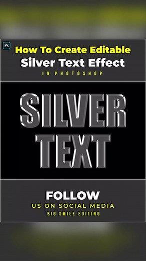 Create Editable Silver Text Effect in Photoshop