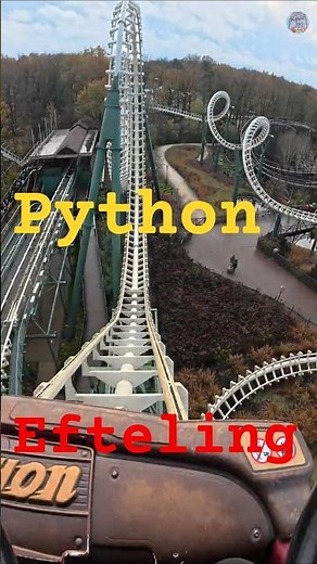 Python tolle Looping Achterbahn im Efteling Freizeitpark Niedelrande #2025 #007