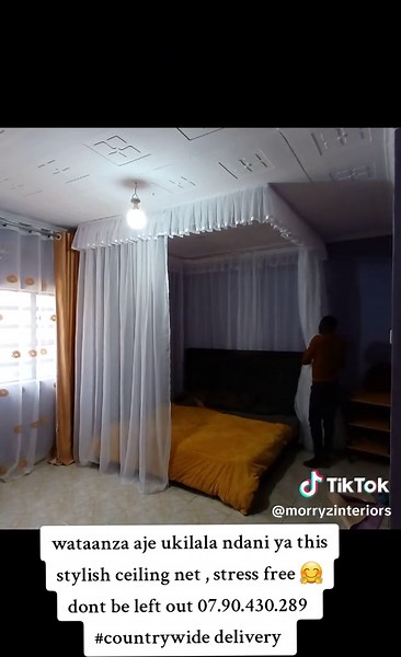 Custom Ceiling Mounted Mosquito Nets for Luxurious Sleep