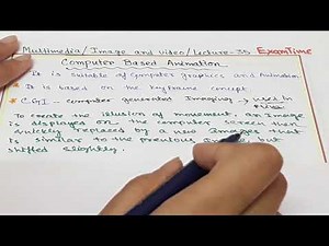Computer Based Animation || Types of Animation With Note || Multimedia