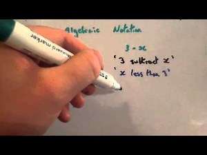 Algebraic notation - Corbettmaths